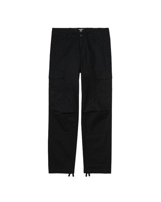 Carhartt Black Regular Ripstop Straight-leg Cargo Trousers for men