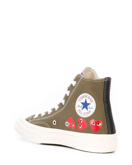 COMME DES GARÇONS PLAY Pink Chuck Taylor Round Toe Sneakers for men