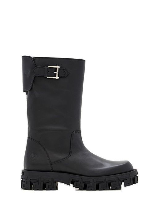 Versace Black Slip-on Boots for men