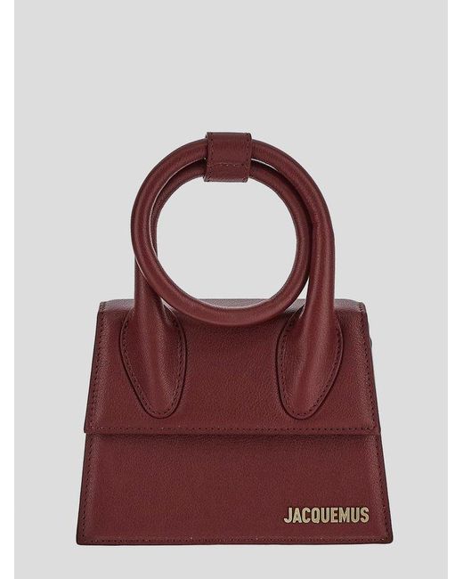 Jacquemus Brown Le Chiquito Noeud Coiled Handbag