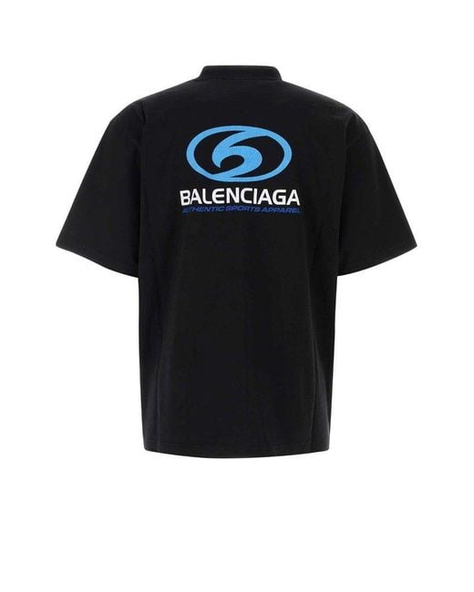 Balenciaga Black Logo-printed T-shirt, for men