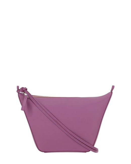 Loewe Purple Hammock Mini Hobo Bag