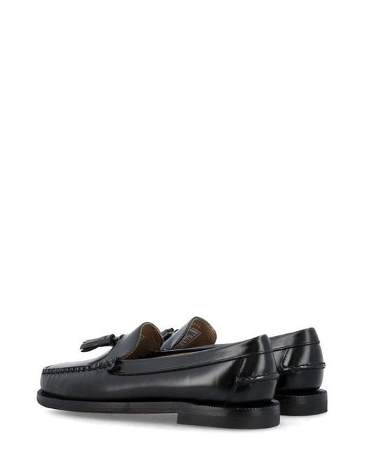 Sebago Black Tassel-detailed Slip-on Loafers