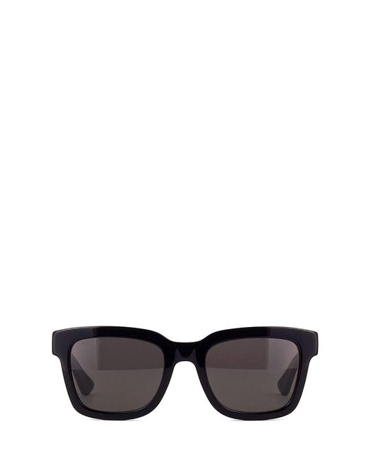 Gucci Black Square Frame Sunglasses for men