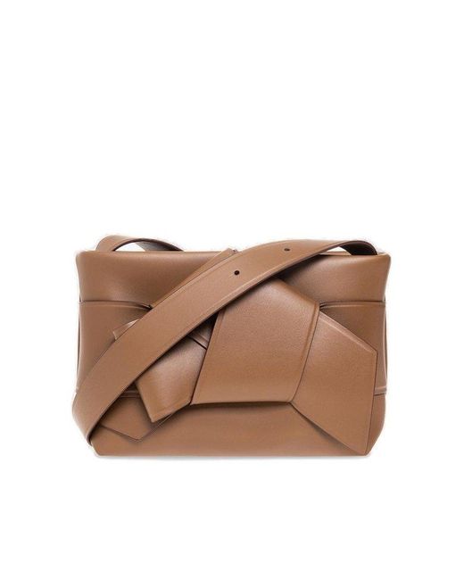 Acne Brown Musubi Leather Shoulder Bag