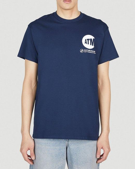 Din Tai Fung Blue Atm Cash Only Tee for men