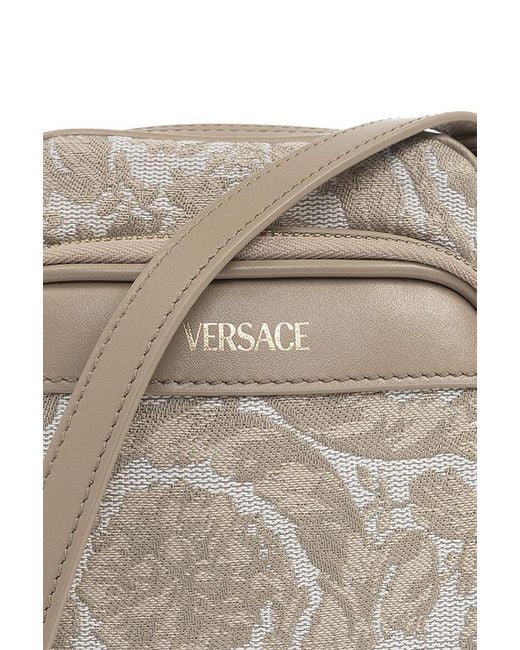 Versace Gray 'athena' Shoulder Bag, for men