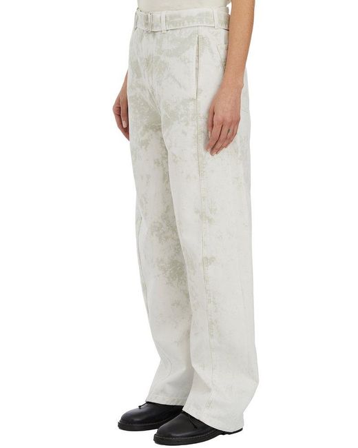 Lemaire Gray Twisted Belted Pants