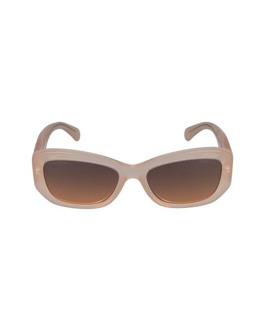 Chanel Natural Eyewear Rectangle-frame Sunglasses