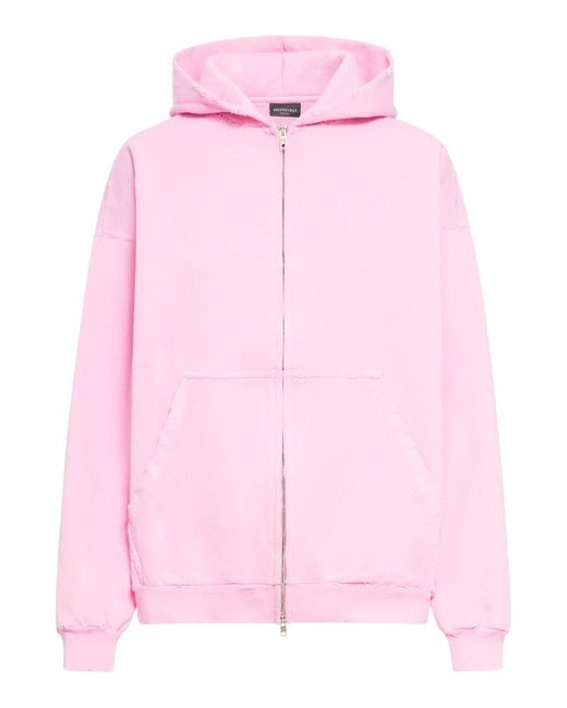 Balenciaga Pink Hoodies Sweatshirt