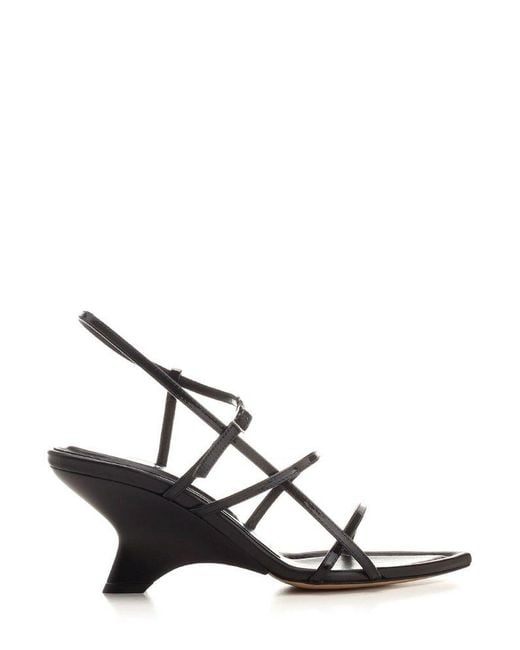 Gia Borghini White Strap Detailed Sandals