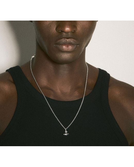 ★Vivienne Westwood★ Vivienne Westwood Men's Ally Pendant N Vivienne Westwood Men Allie Pendant Necklace | Luosophy