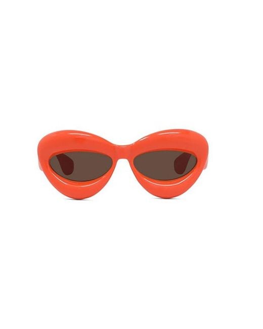 Loewe Red Cat-eye Frame Sunglasses