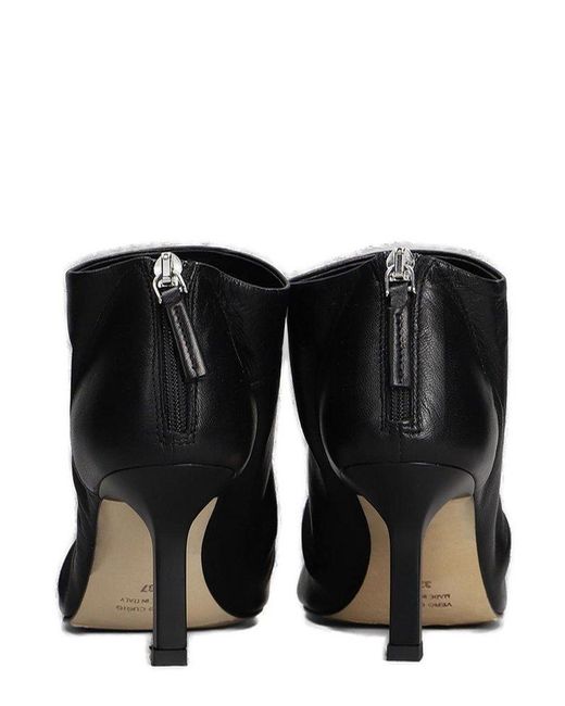 The Seller Black Square-Toe High-Heeled Sandals