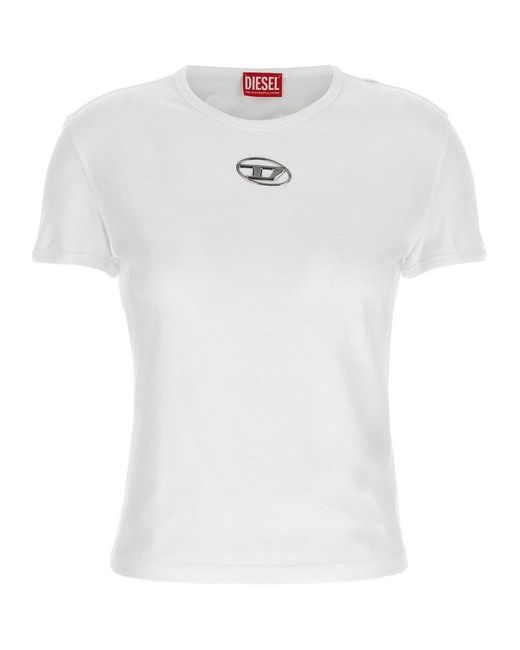 DIESEL White Top T-Uncutie-Long-Od-Q1