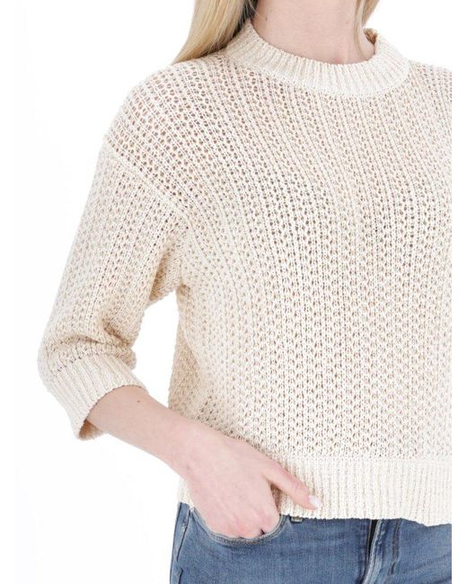 Max Mara White Regno Trico Knit Sweater