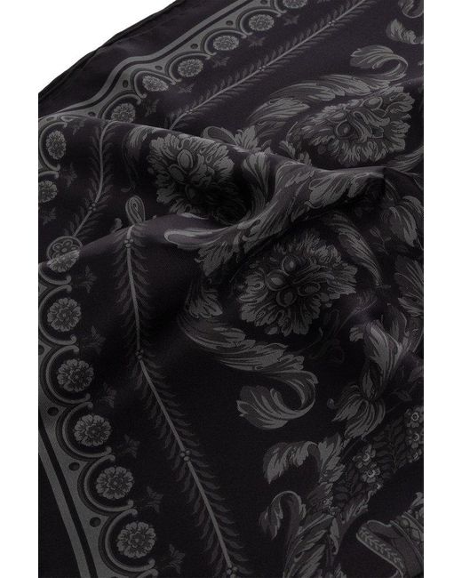 Versace Black Silk Shawl