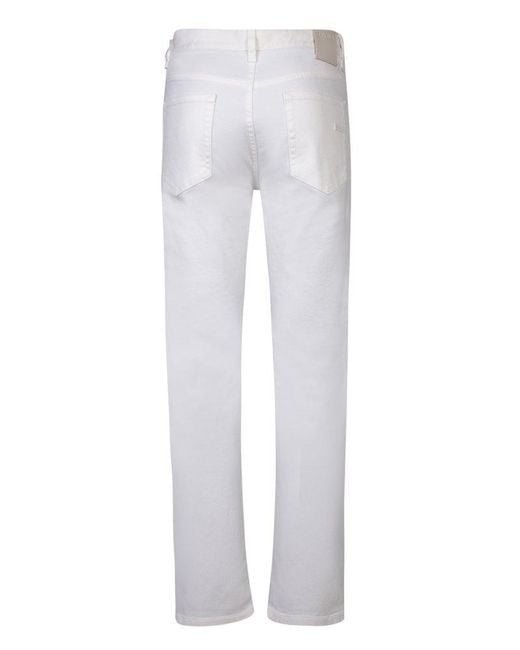 Zegna White Roccia Straight-leg Jeans for men
