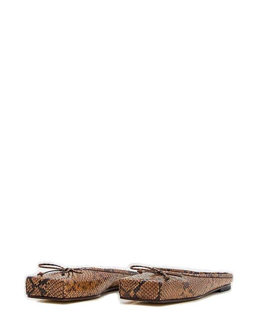 Jacquemus Brown Printed Plates Ballet Mules