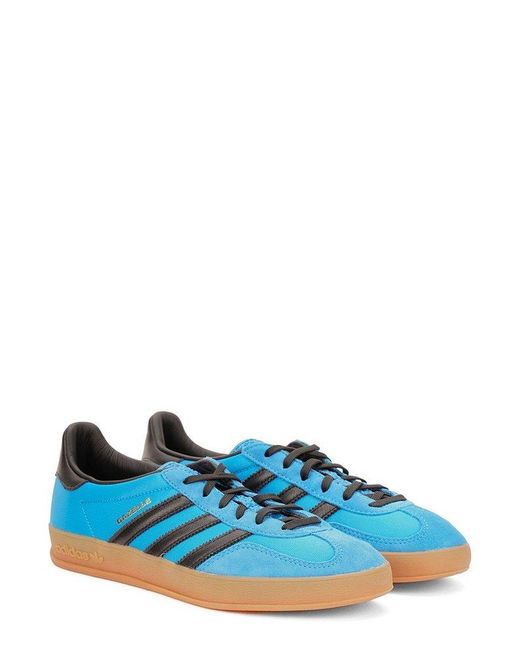 Adidas Originals Blue Gazelle Indoor Lace-up Sneakers for men