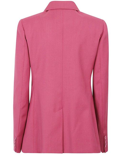 Weekend by Maxmara Pink Double-breasted Tailored Blazer