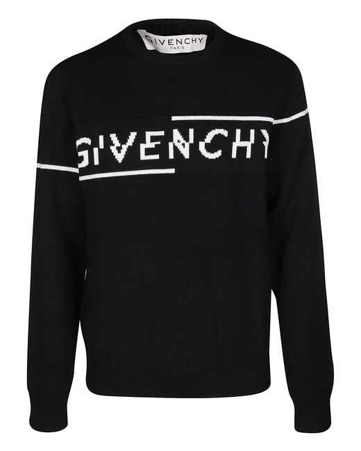 givenchy split logo sweater