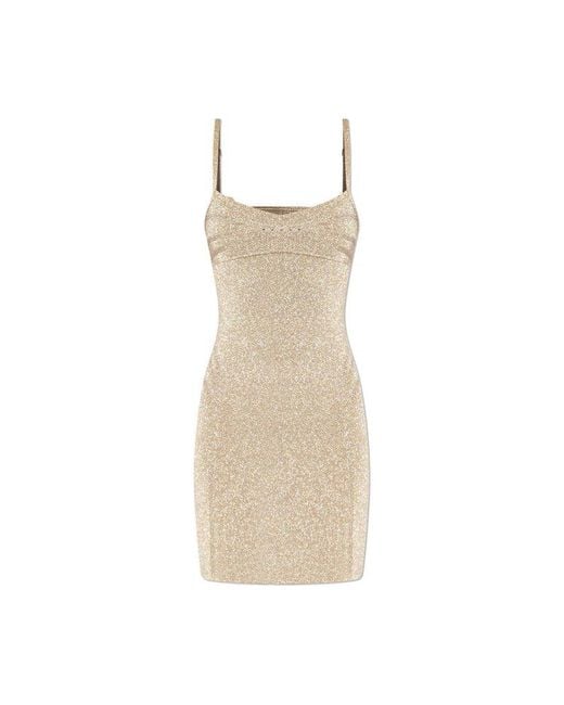 Jacquemus White ‘Fiesta’ Glitter Dress