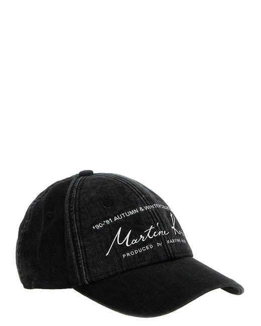 Martine Rose Black Signature Hats for men