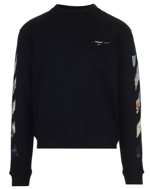 Off-White c/o Virgil Abloh Manet Painting Sweatshirt in Black for Men | Lyst