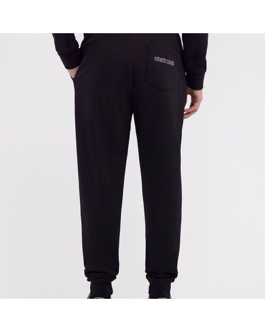 Roberto Cavalli Black Jogging Pants for men