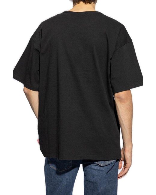 DIESEL Black T-shirt `t-boxt-q16`, for men