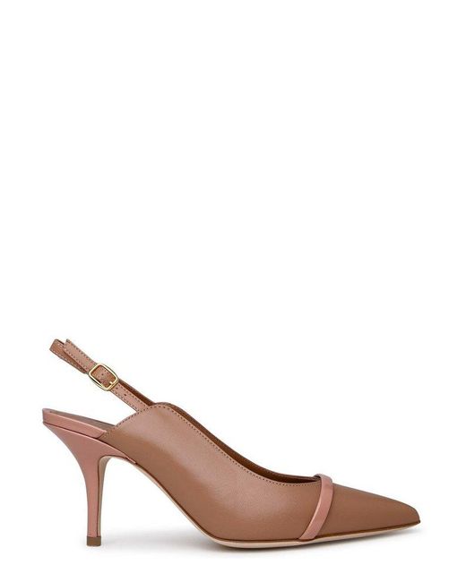 Malone Souliers Brown Marion Slingback Pumps