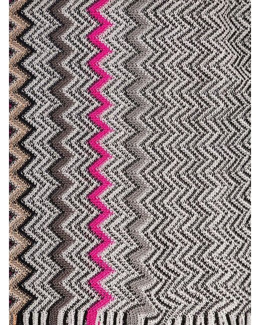 Missoni Multicolor Zigzag-woven Fringed-edge Scarf