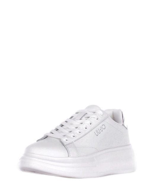 Liu Jo White Platform Sneakers