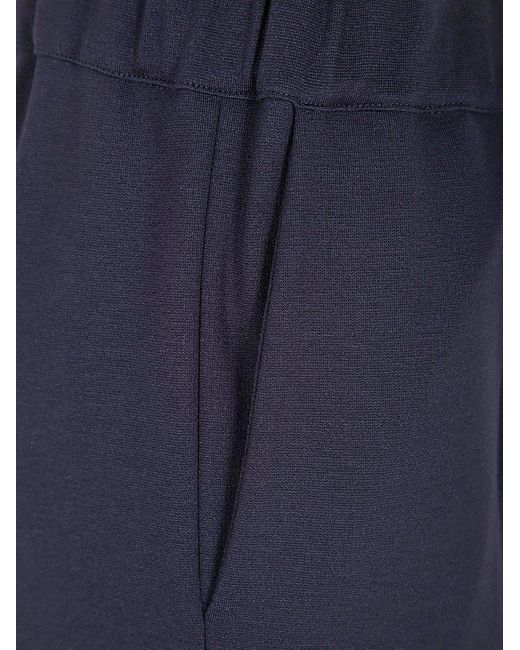Liviana Conti Blue Drawstring Tapered Pants