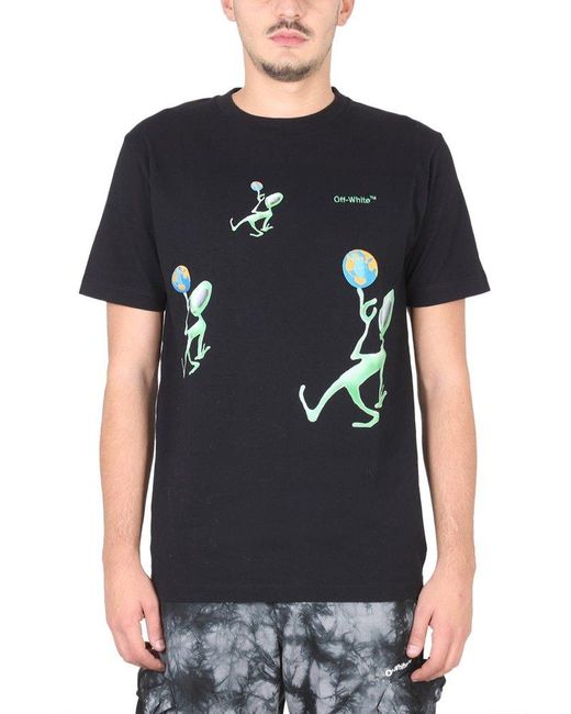 Off-White c/o Virgil Abloh Black Alien Arrow T-shirt for men