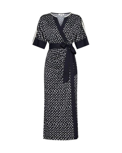 Diane von Furstenberg Multicolor Dorothea Print Viscose-blend Wrap Dress