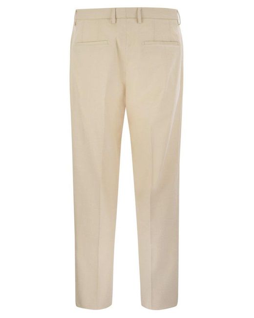 Tagliatore Natural Stretch Cotton-Blend Trousers for men