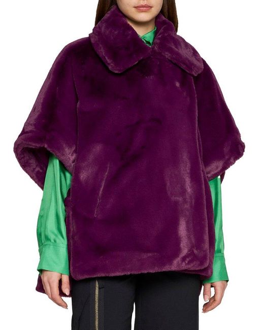 Blanca Vita Purple Mora Open-Front Blazer