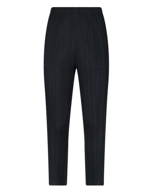Pleats Please Issey Miyake Blue Pants & Shorts