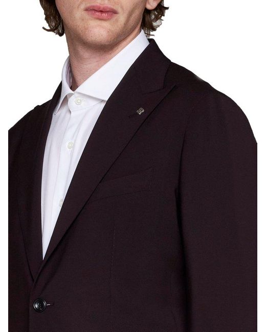 Tagliatore Red Single-breasted Two-piece Suit Set for men