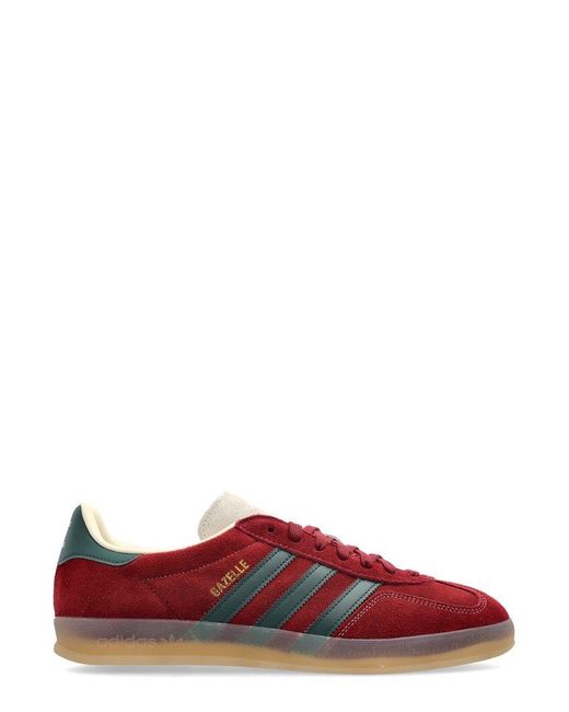 adidas Originals Gazelle Indoor Sneakers in Red for Men | Lyst