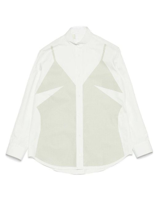 Fendi White Printed Poplin Shirt