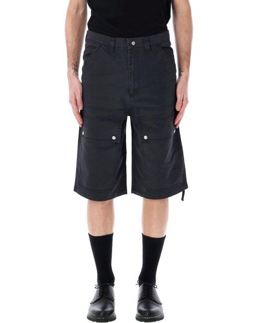 OAMC Chino Utility Shorts in Black for Men | Lyst