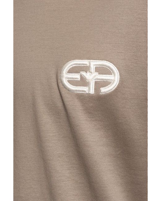 Emporio Armani Natural T-shirt With Logo, for men
