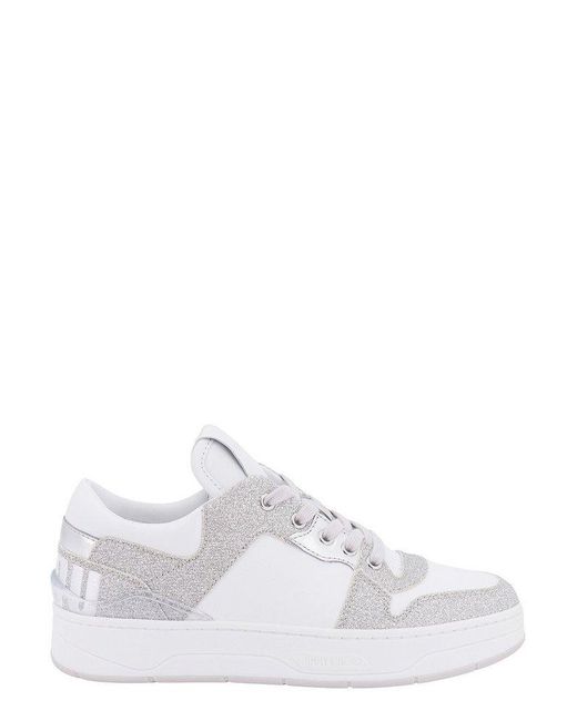 Jimmy Choo White Florent/m Low-top Sneakers