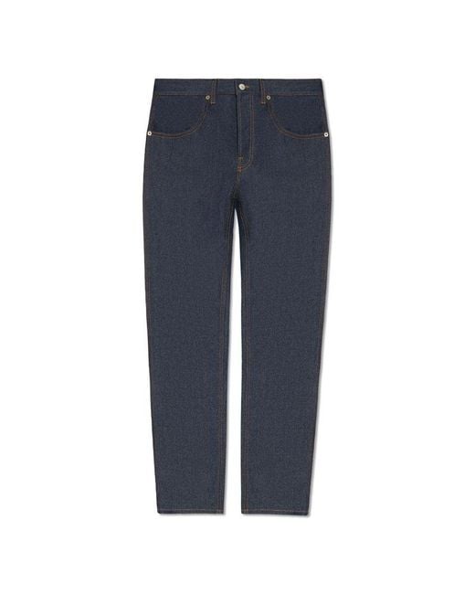 Gucci Blue Jeans With Tapered Legs, for men