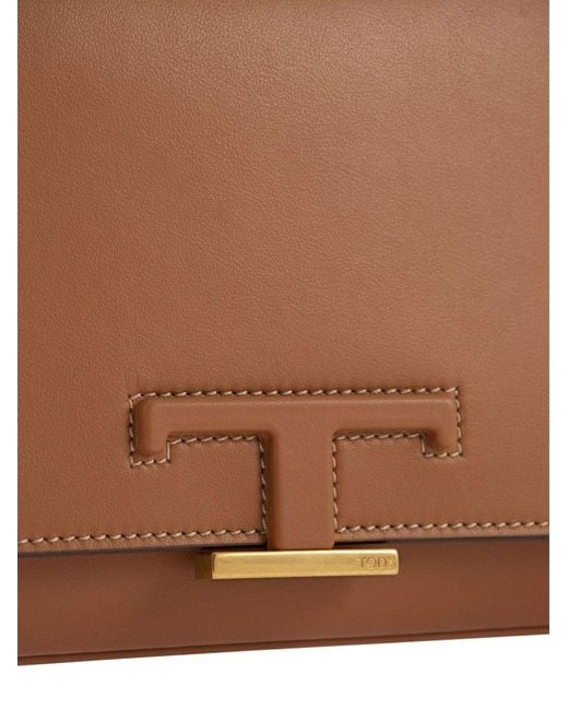 Tod's Brown T Timeless Mini Belt Bag for men