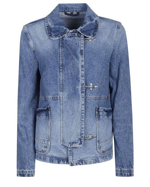 Fay Blue Toggle Fastening Jacket