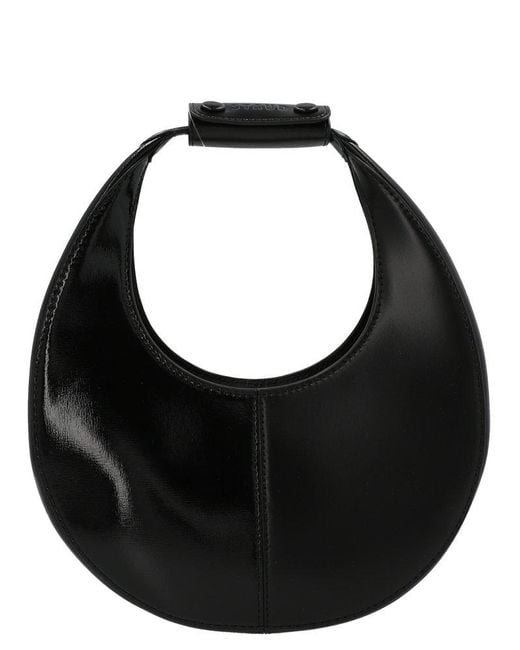 STAUD Mini Moon Split Handbag in Black | Lyst